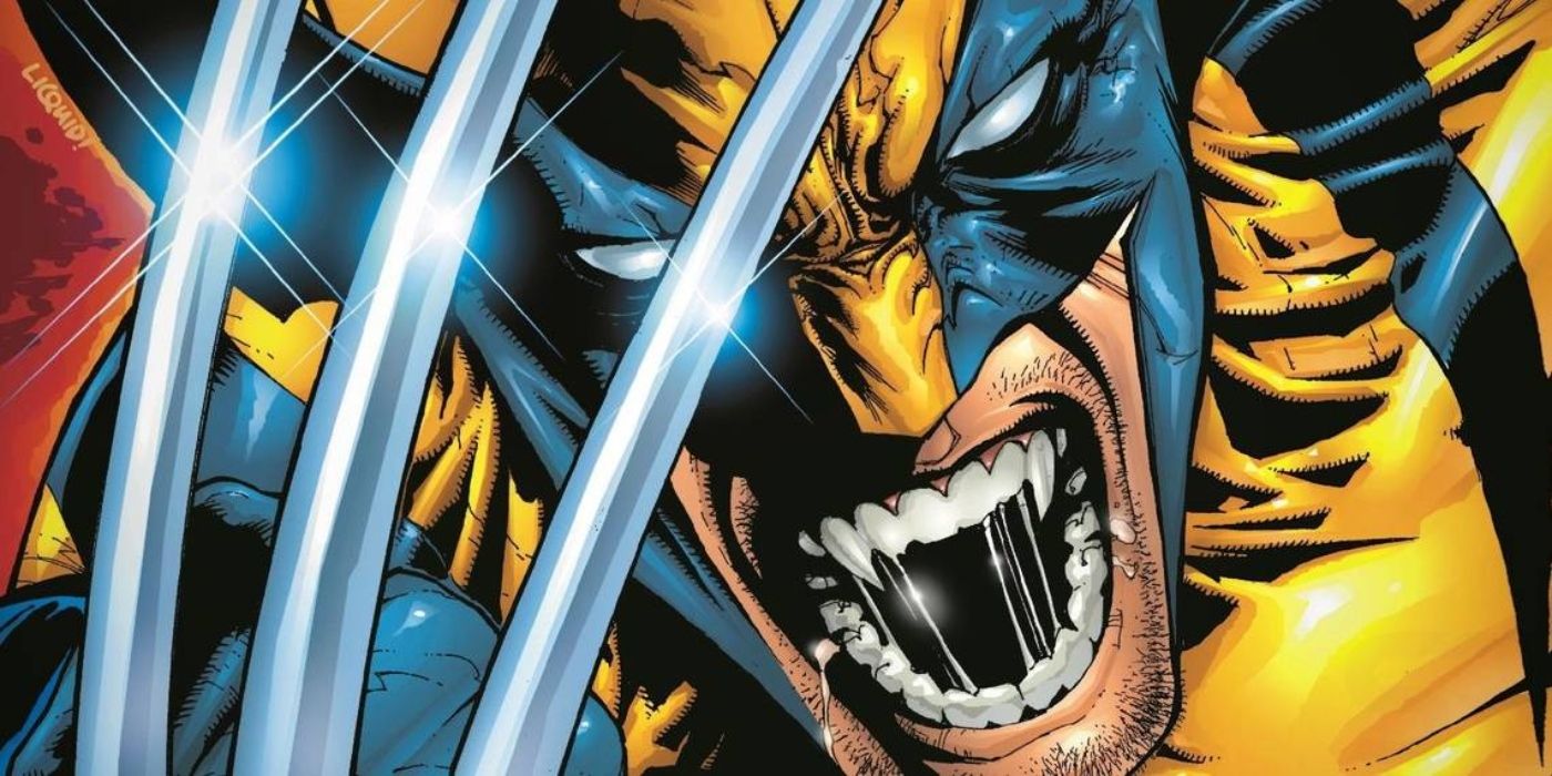 Wolverine blandiendo sus garras de adamantium.