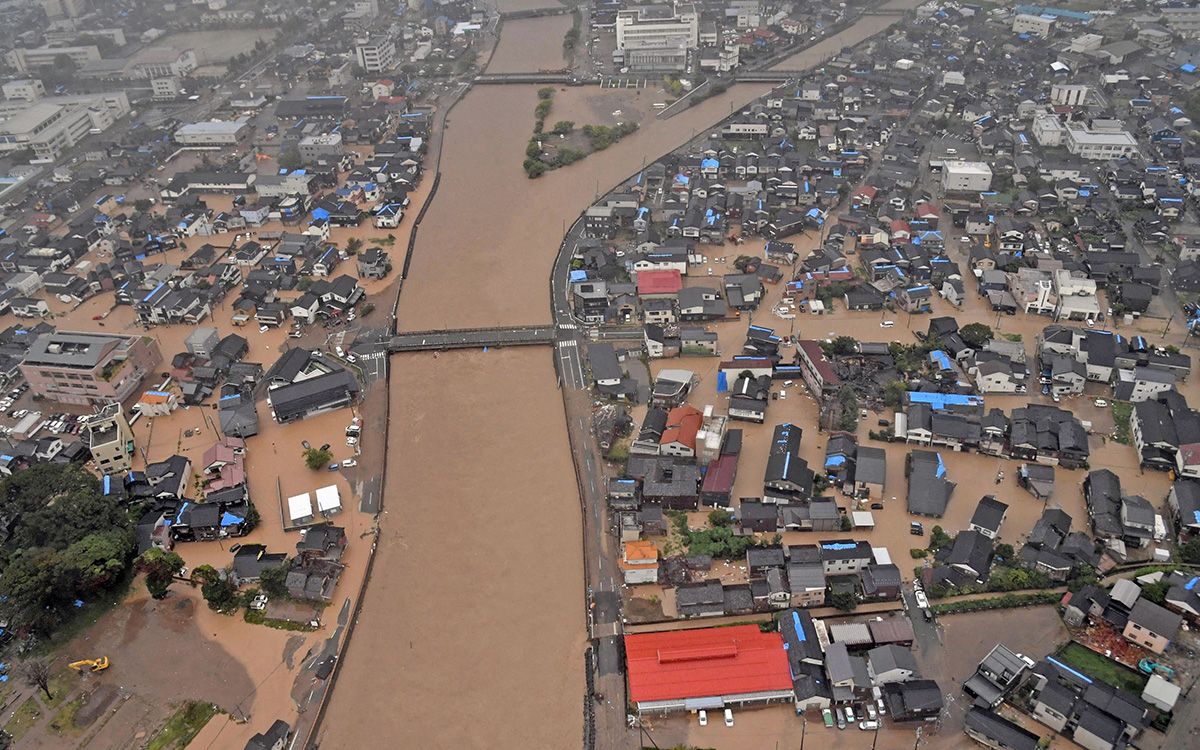 Japón: Las lluvias causan un muerto y 10 desaparecidos