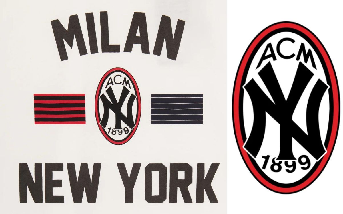 NY Yankees y AC Milan fusionan sus logos en nueva colaboración