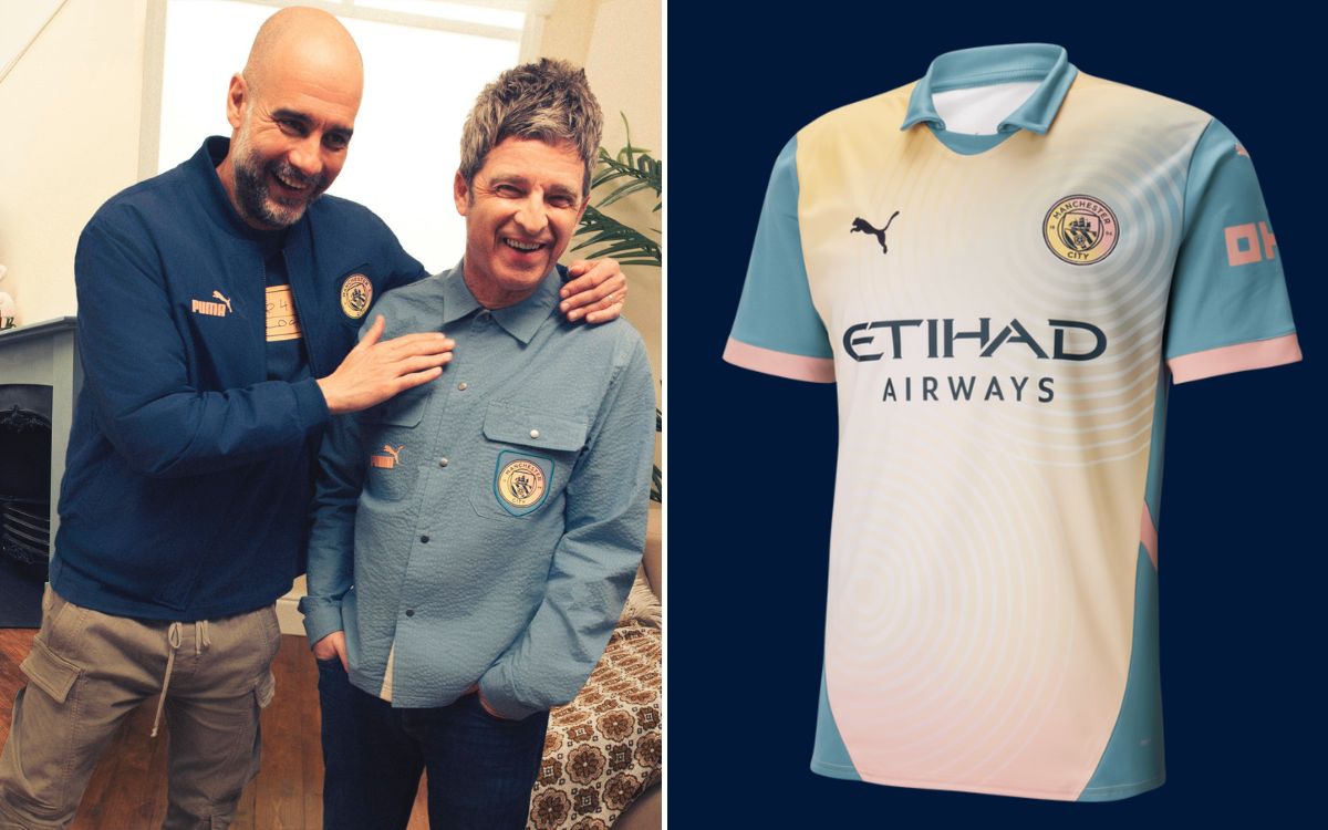 Noel Gallagher diseña uniforme del Manchester City para la Champions League