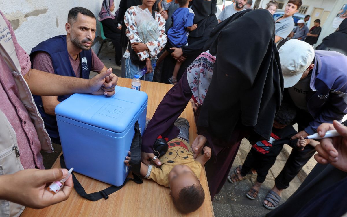 UNRWA celebra el avance de la campaña contra la polio en Gaza