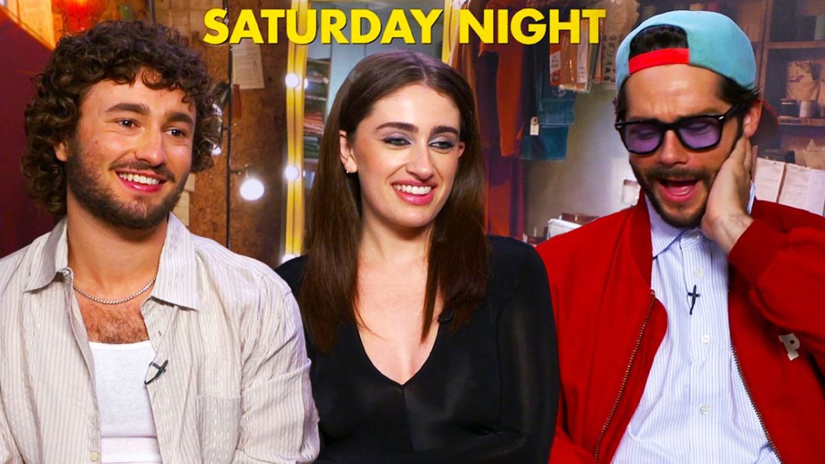 Gabriel LaBelle, Rachel Sennott y Dylan O'Brien de Saturday Night hablan sobre triángulos amorosos y pantalones cortos