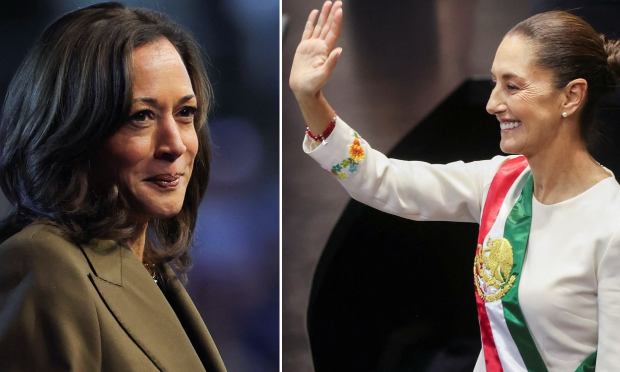 Kamala Harris felicita a Claudia Sheinbaum por su histórica toma de posesión