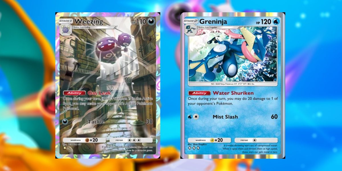 Pokémon TCG Pocket: Guía de mazos de Greninja y Weezing (estrategia y lista de cartas)