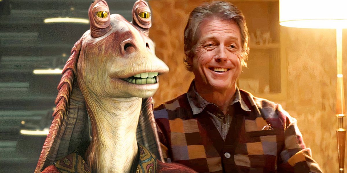 Hugh Grant nunca vio Star Wars a pesar de su impresión de Jar Jar Binks en Hereje