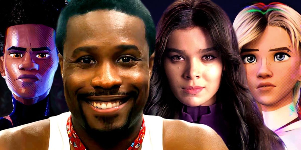 La estrella de Spider-Man, Shameik Moore, aborda la respuesta en línea luego del compromiso de Hailee Steinfeld y un video que recopila clips de él felicitándola mientras promociona en todo el Spider-Verse