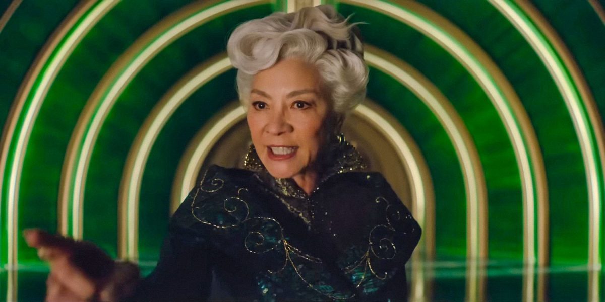 ¿Dónde estaba Madame Morrible de Wicked durante El mago de Oz?