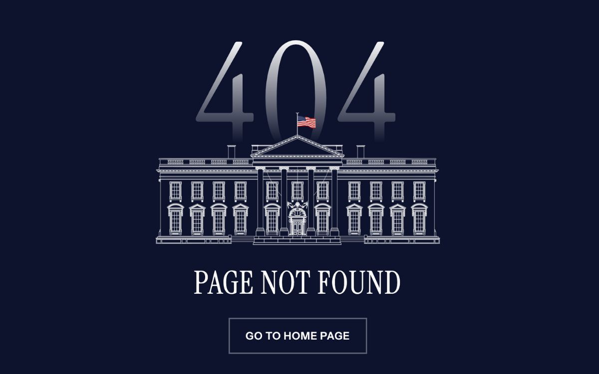 'Error 404': Trump cierra la web y las redes sociales en español de la Casa Blanca