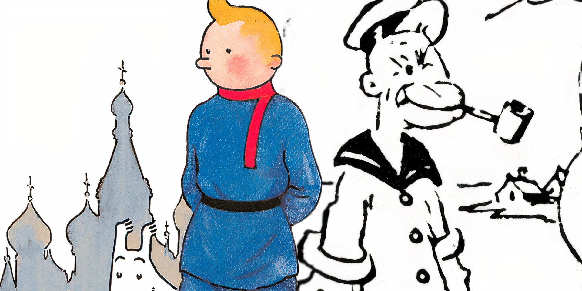 Los personajes originales de Popeye y Tintin están oficialmente en el dominio público