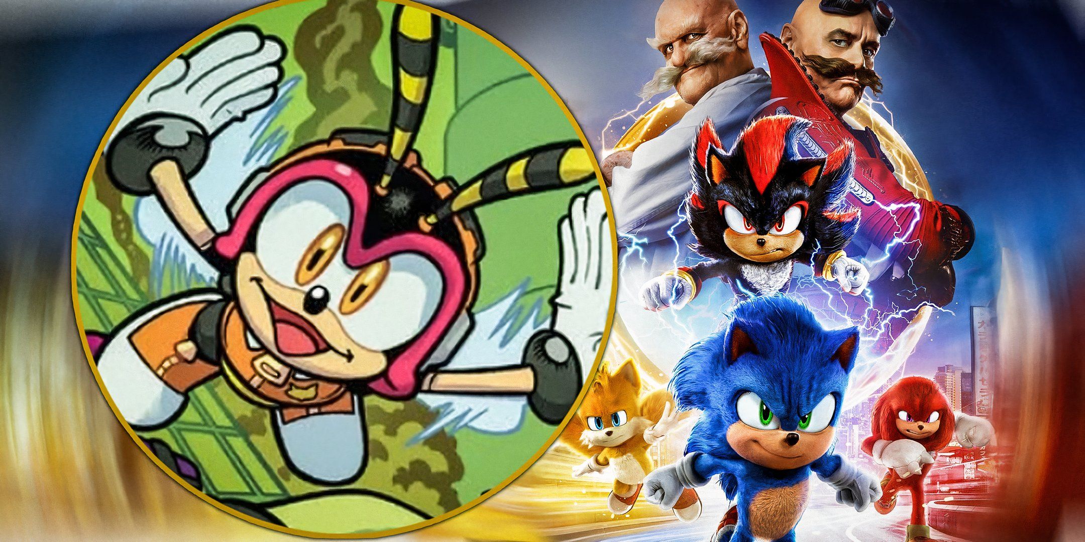 La posible inclusión de Charmy Bee en la película Sonic The Hedgehog abordada por el actor del juego (que también interpreta a otro personaje clave)