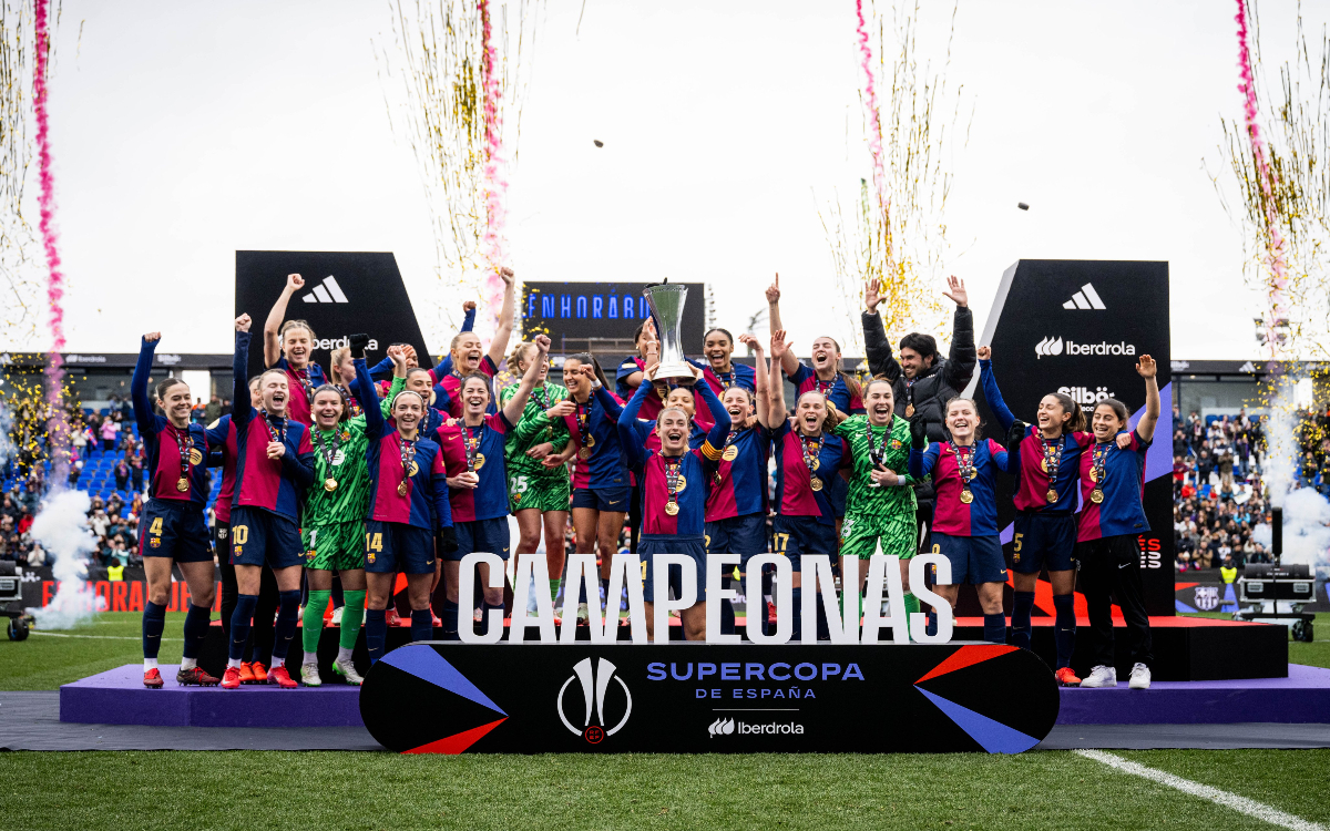 Humilla Barcelona femenil al Real Madrid en la Final de la Supercopa de España | Video