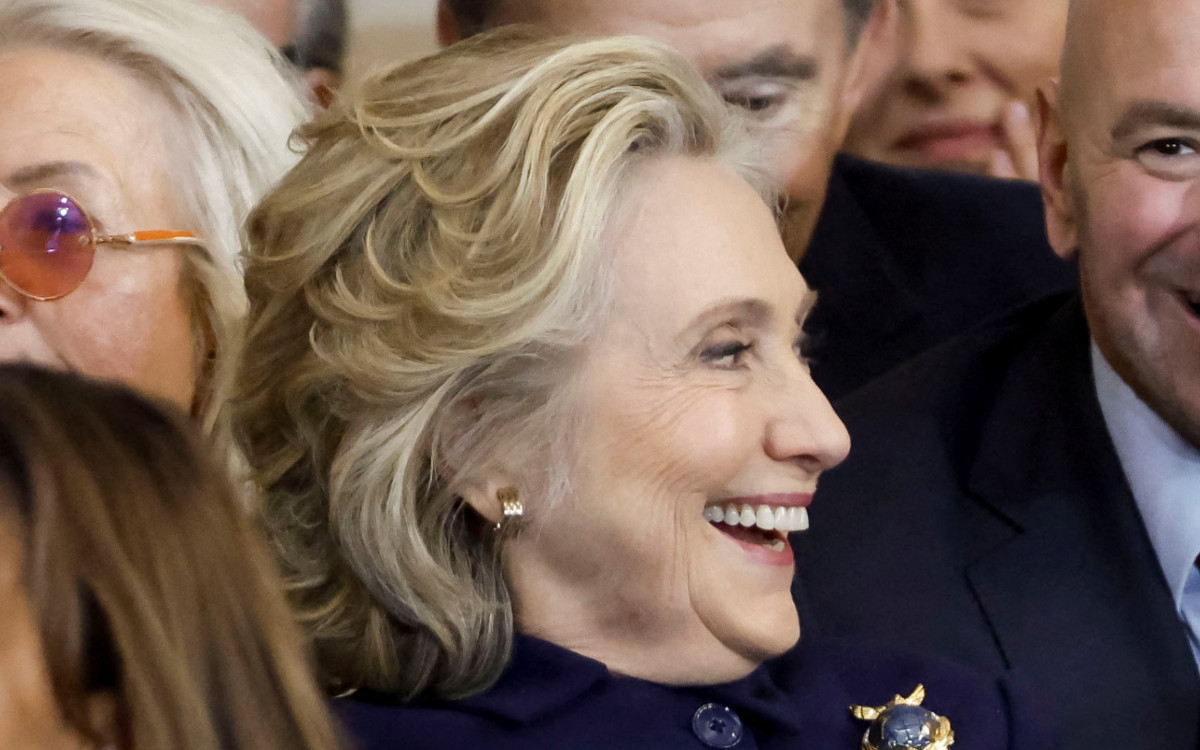 La reacción de Hillary Clinton cuando Trump habló sobre rebautizar el Golfo de México