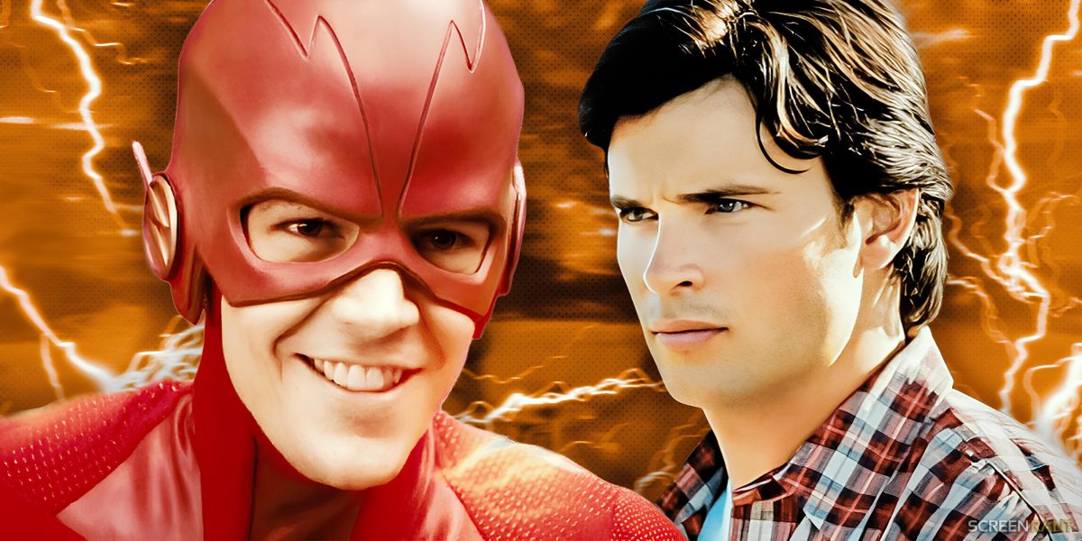 Uno de los mejores momentos de Grant Gustin cuando el Flash vino de la versión de Arrowverse sobre el episodio de Smallville, Tom Welling, se negó a filmar