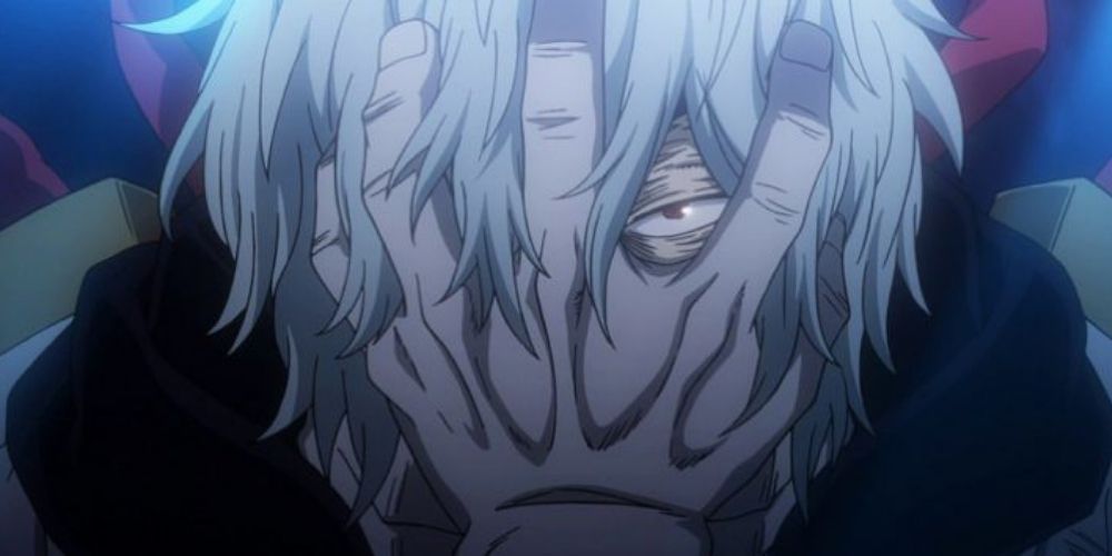 Tomura Shigaraki en el anime de la academia My Hero.