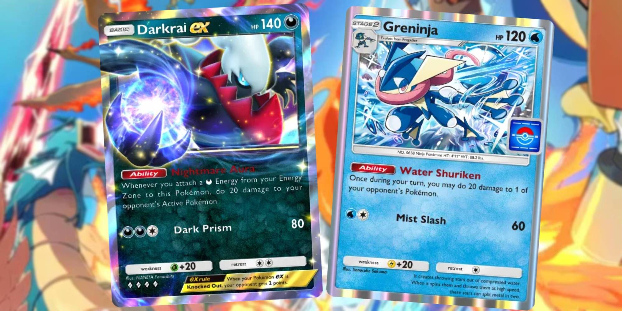 Pokémon TCG Pocket: The Best Darkrai Ex y Greninja Meta Deck Guide