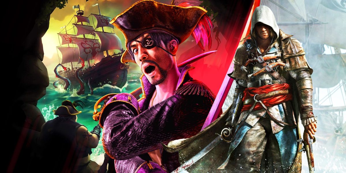 Cómo como un dragón: Pirate Yakuza se compara con Assassin's Creed Black Flag & Sea of ​​Thieves