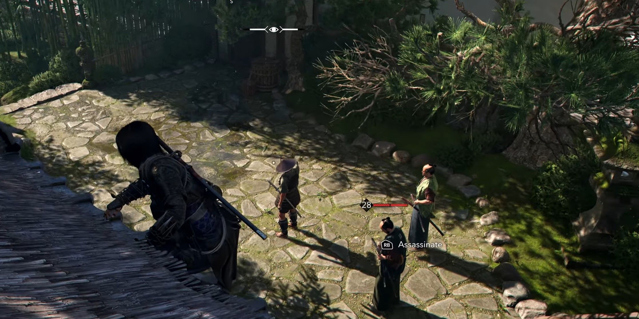 Escondido de los enemigos en Assassin's Creed Shadows