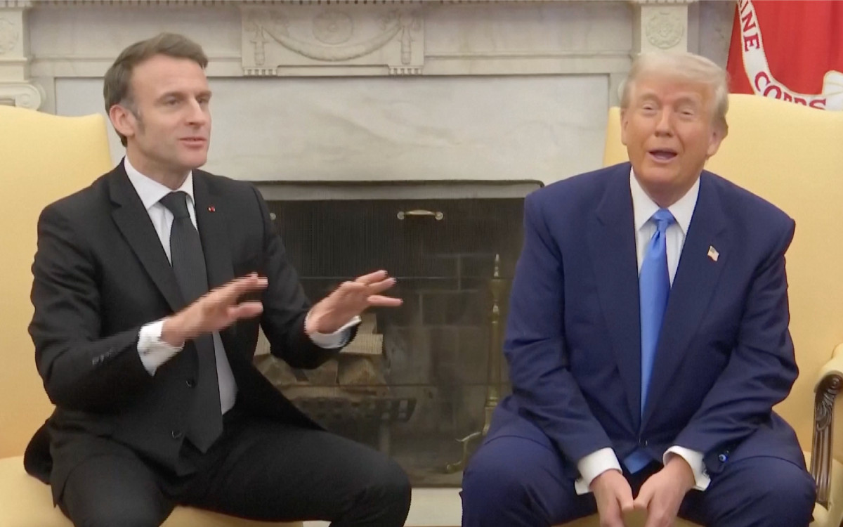 Macron corrige a Trump frente a los medios de comunicación