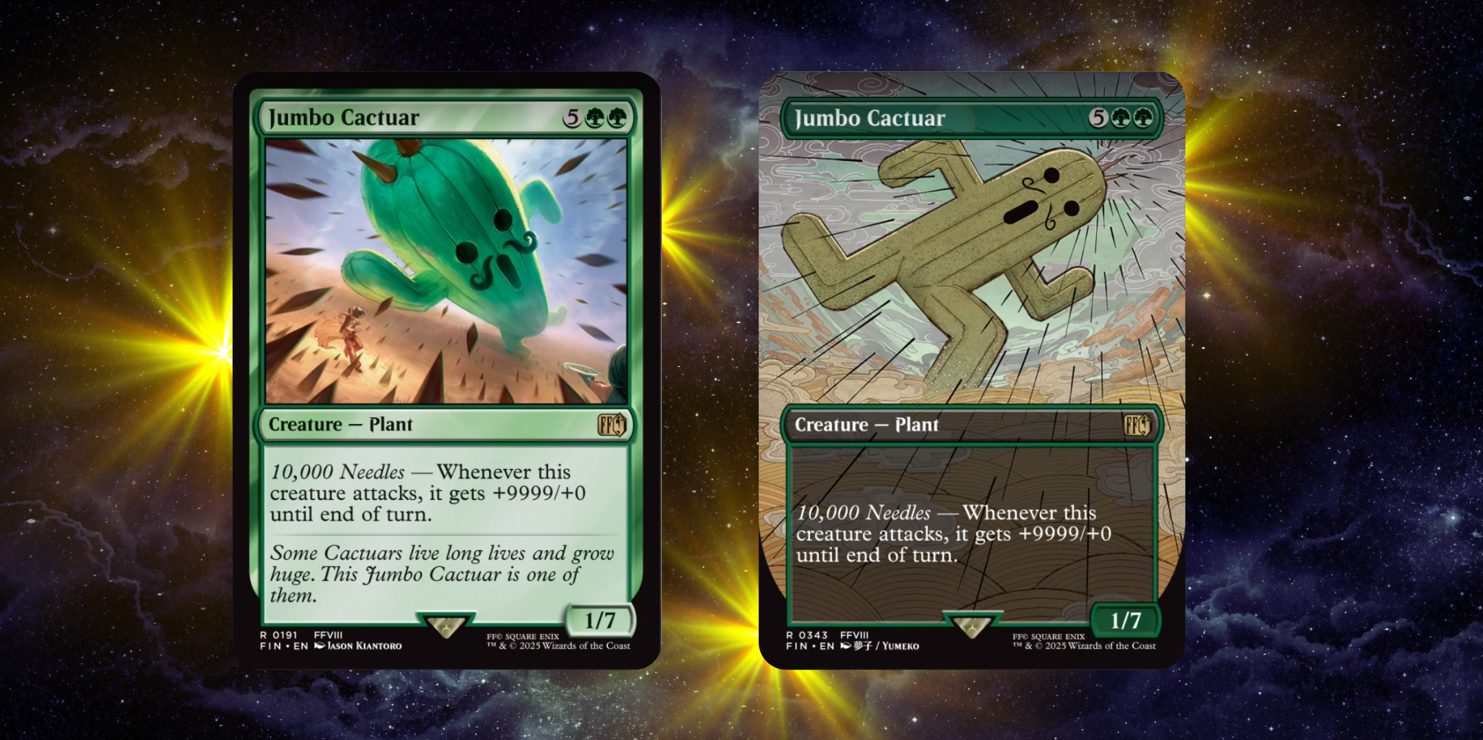 Jumbo Cactuar de Final Fantasy in Magic the Gathering