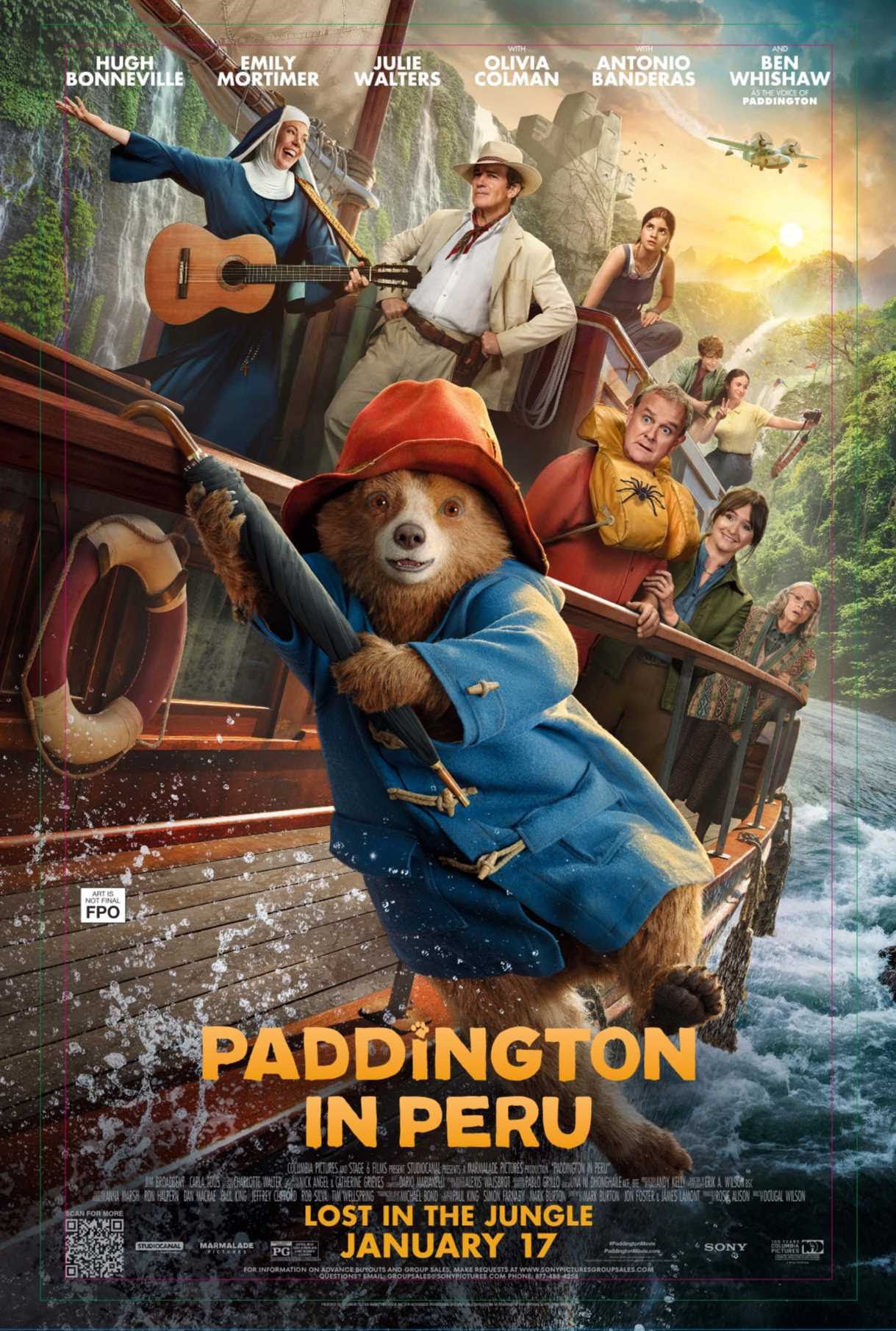 Póster oficial de Paddington en Perú (2024)