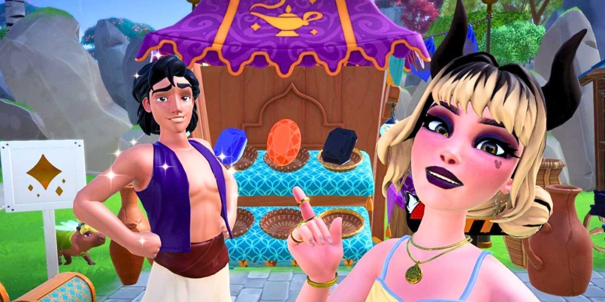 Cómo desbloquear el puesto de gemas de Aladdin en Disney Dreamlight Valley