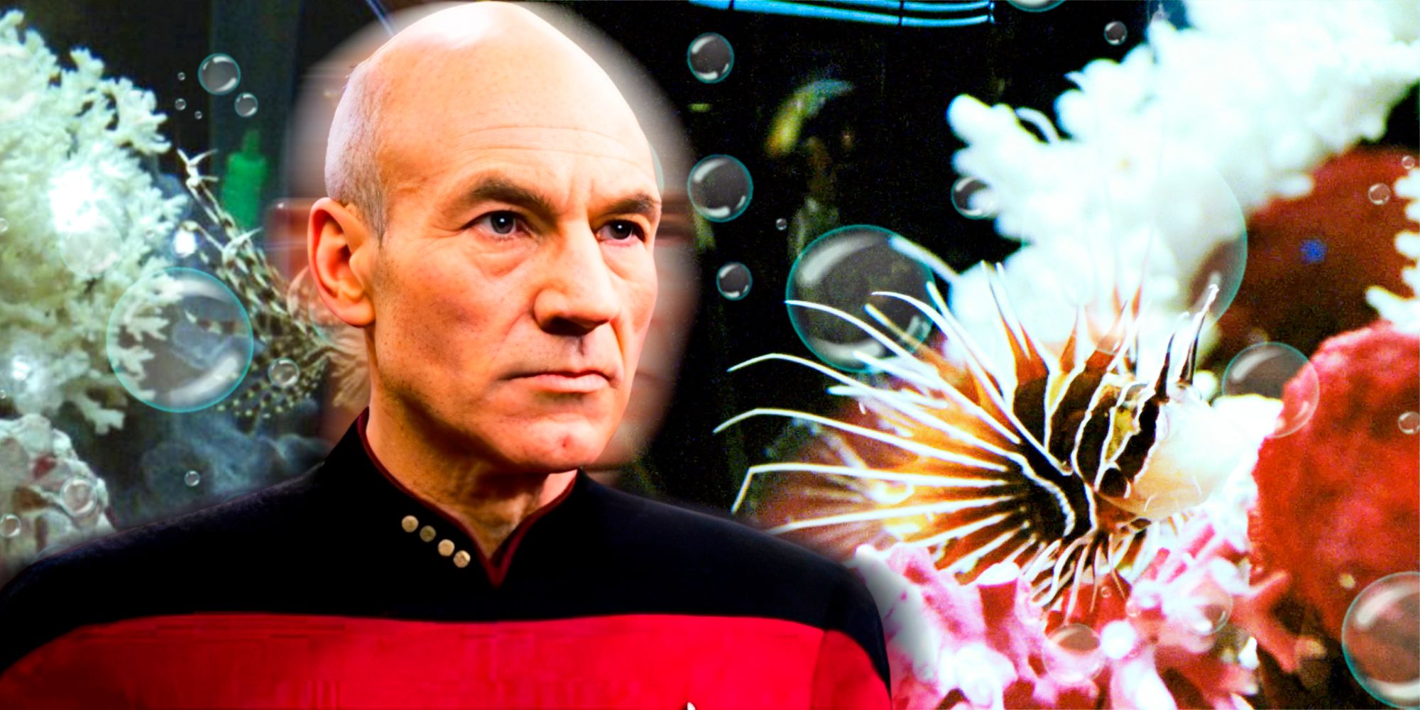 Por qué Patrick Stewart odiaba el pez león de Picard en Star Trek: The Next Generation