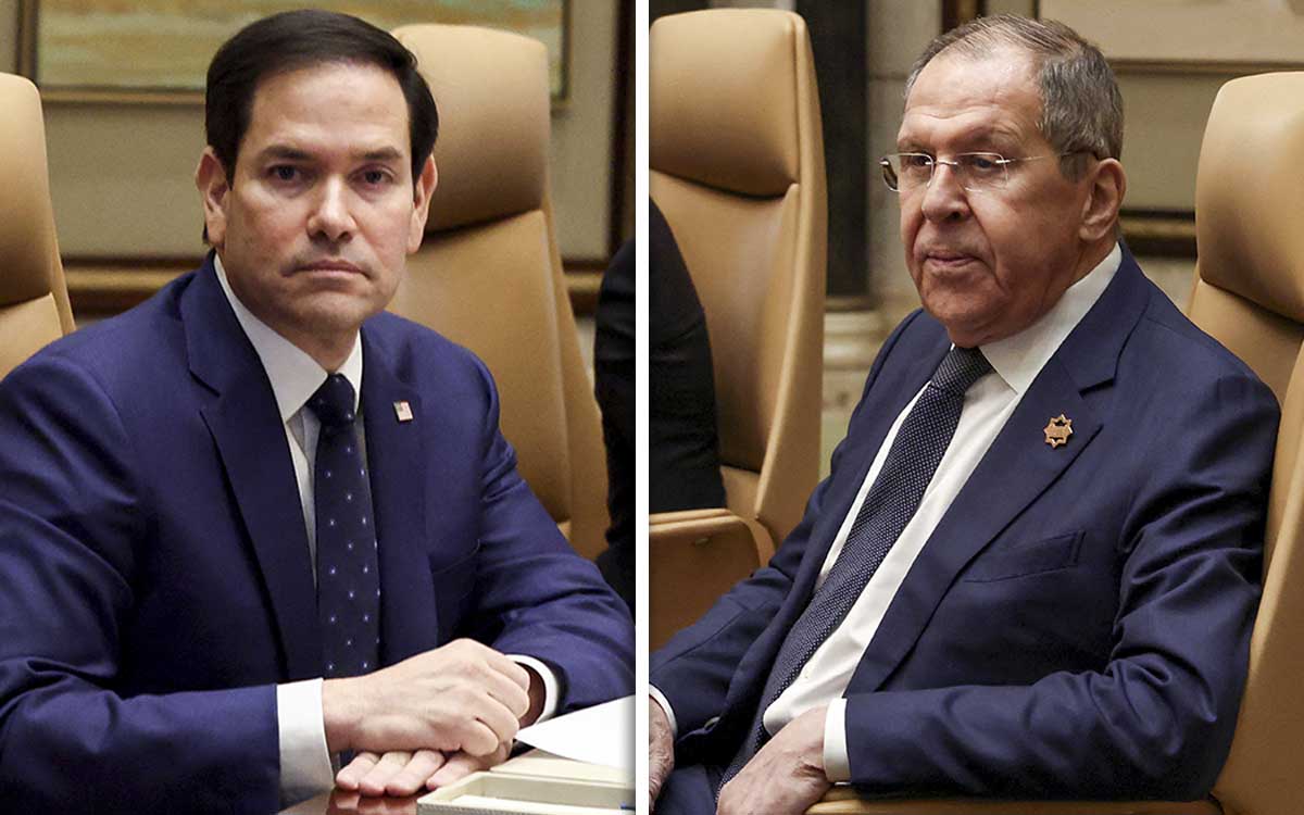 Rubio y Lavrov hablan sobre las negociaciones de paz en Ucrania