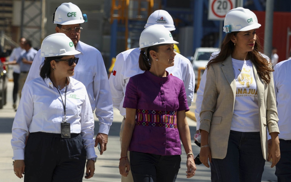 Sheinbaum inaugura planta eléctrica en Salamanca y cierra puertas a inversionistas extranjeros | Video