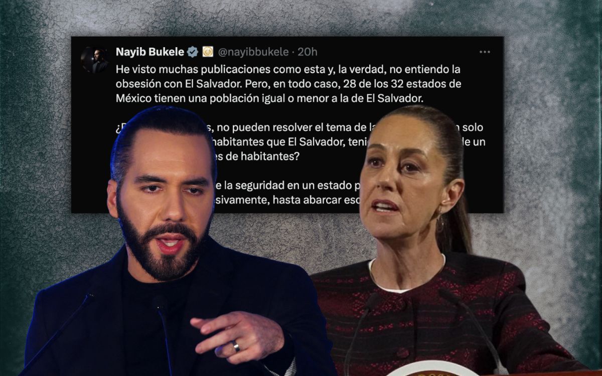 Sheinbaum pide a Bukele respeto tras sus críticas a la inseguridad de México