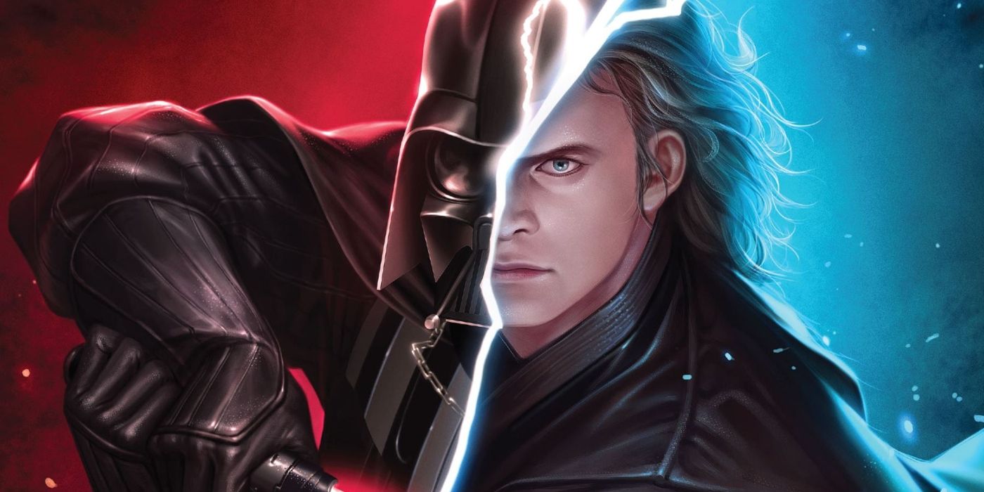 Imagen de Darth Vader se fusionó con Anakin Skywalker.