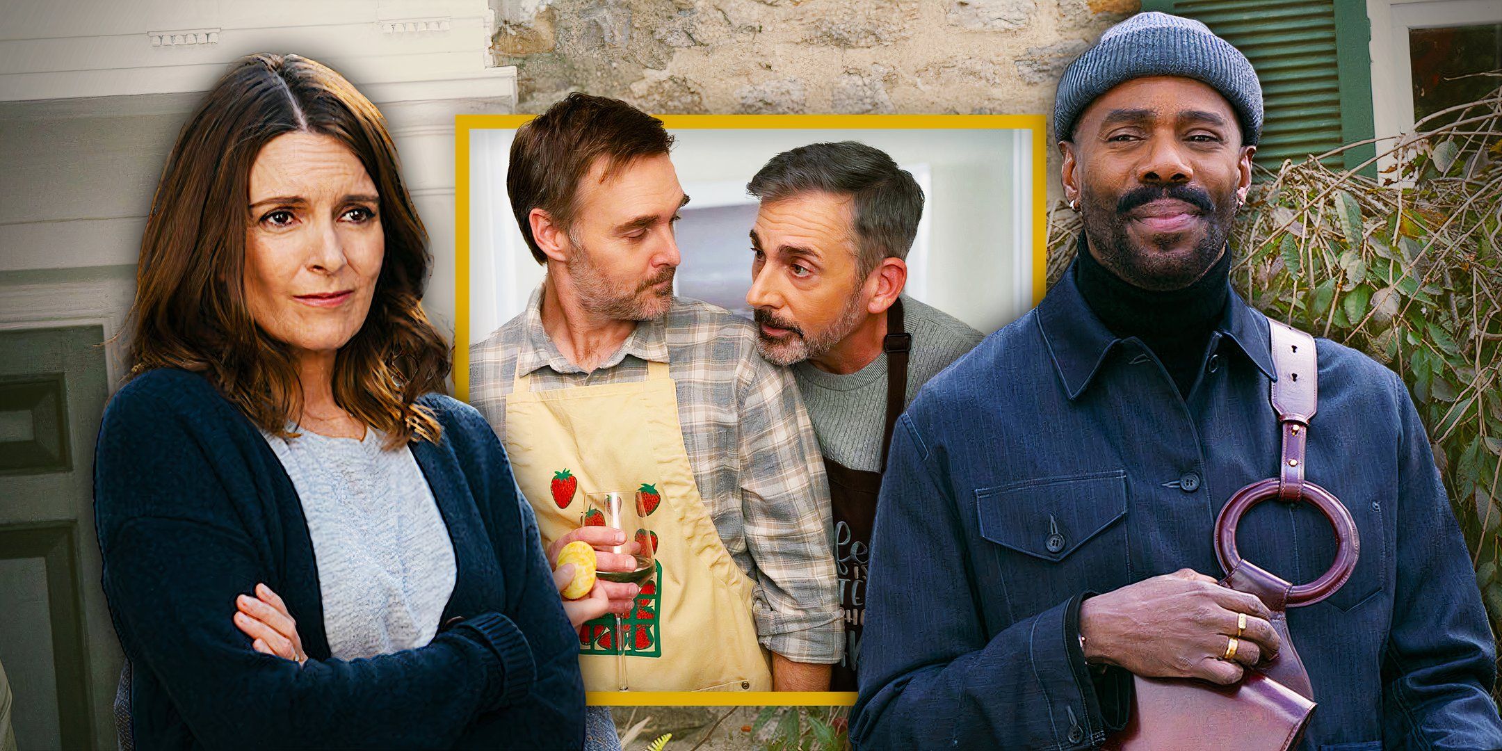 El elenco y creadores de Four Seasons desglosan la nueva comedia de Tina Fey sobre "El arenoso de cómo interactúan las parejas"