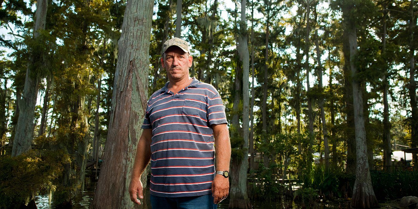 Busto de caza de cocodrilo de Troy Landry de Swamp's Troy Landry