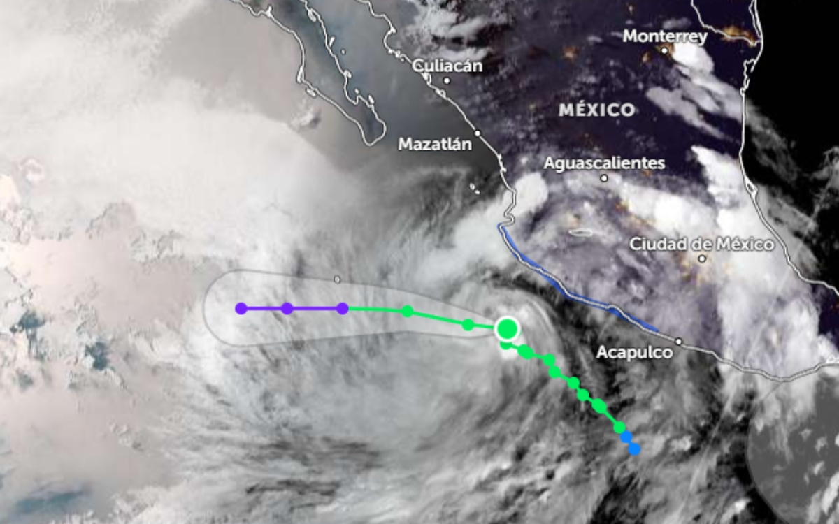 Avanza con fuerza tormenta tropical Dalila por el Pacífico mexicano