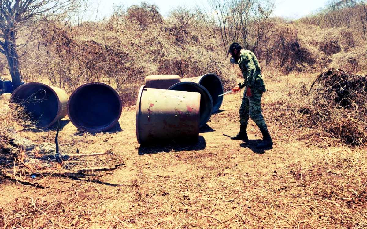 Desarticulan laboratorio clandestino y decomisan casi 5 toneladas de metanfetamina en Sinaloa