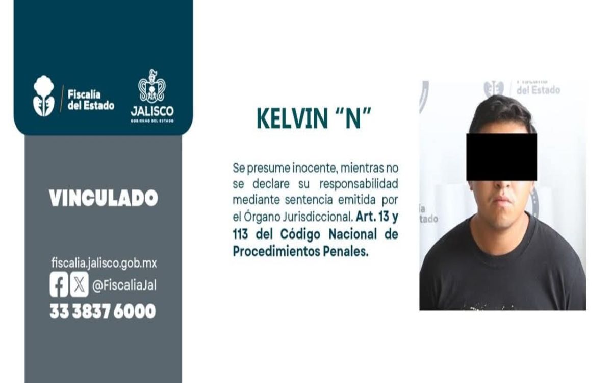 Kelvin es vinculado a proceso por feminicidio con fusil en Jalisco