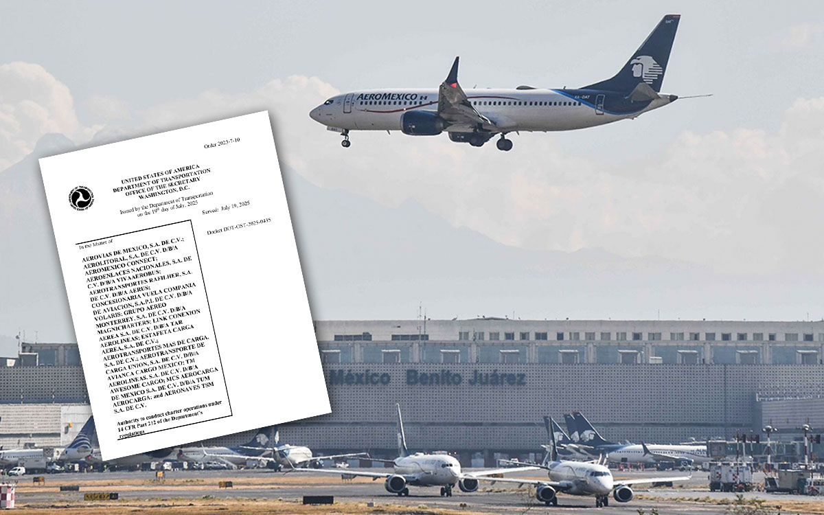Orden de EU que exige a aerolíneas mexicanas autorización previa para vuelos | Documento