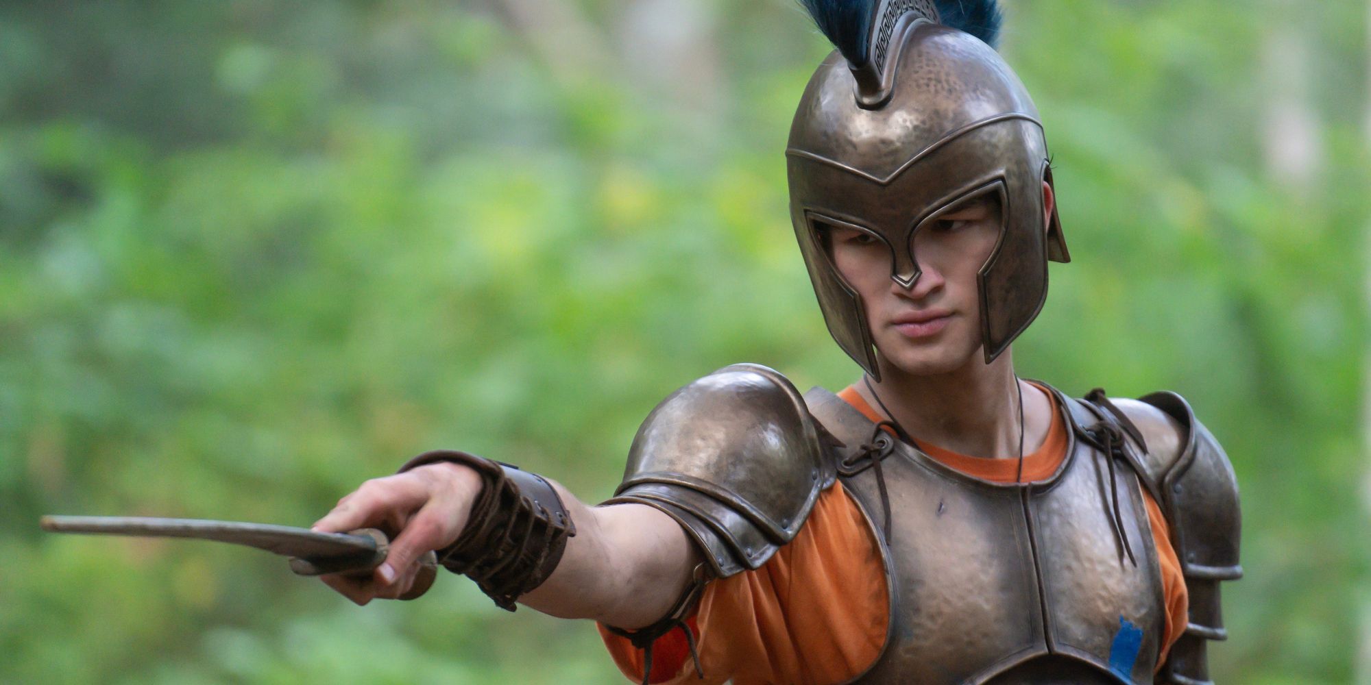Percy Jackson y la estrella de los Juegos Olímpicos revela cuánto de sus acrobacias realmente lo hacen ellos mismos