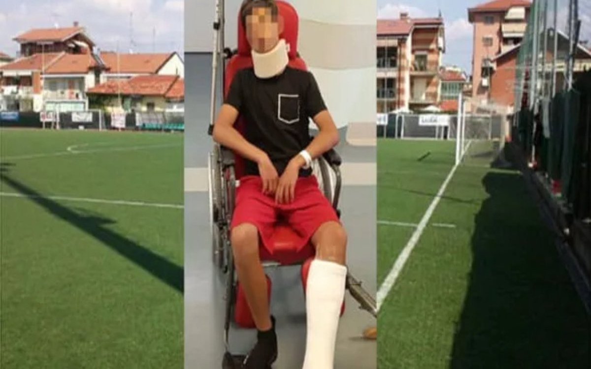 Agrede padre de un rival a niño de 13 años tras partido infantil de futbol en Italia | Video